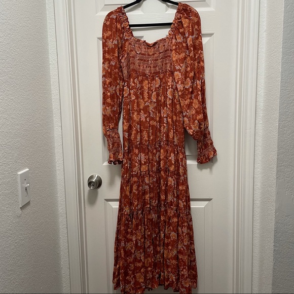 🔥NWT Free People Sweet Escape Long Sleeve Maxi - Picture 11 of 16